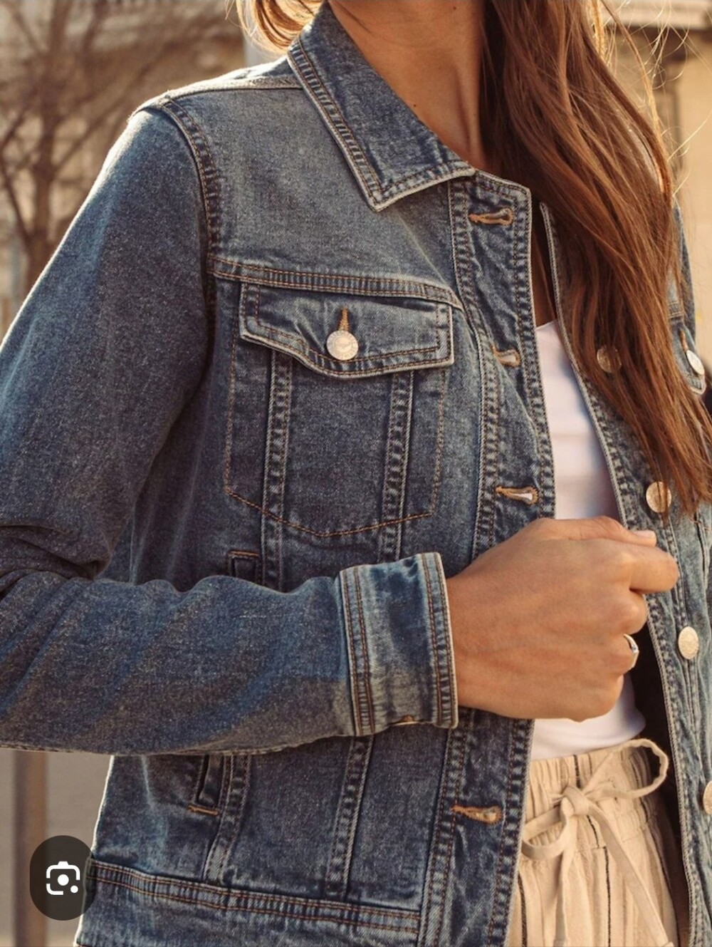 Time and Tru Light Blue Denim Jacket - Women's Jean Trucker